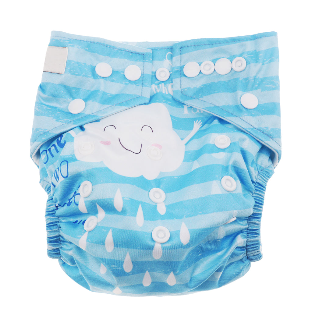 Washable Baby Waterproof Cloth Diaper Cover Diapers Reusable Nappy Cloud