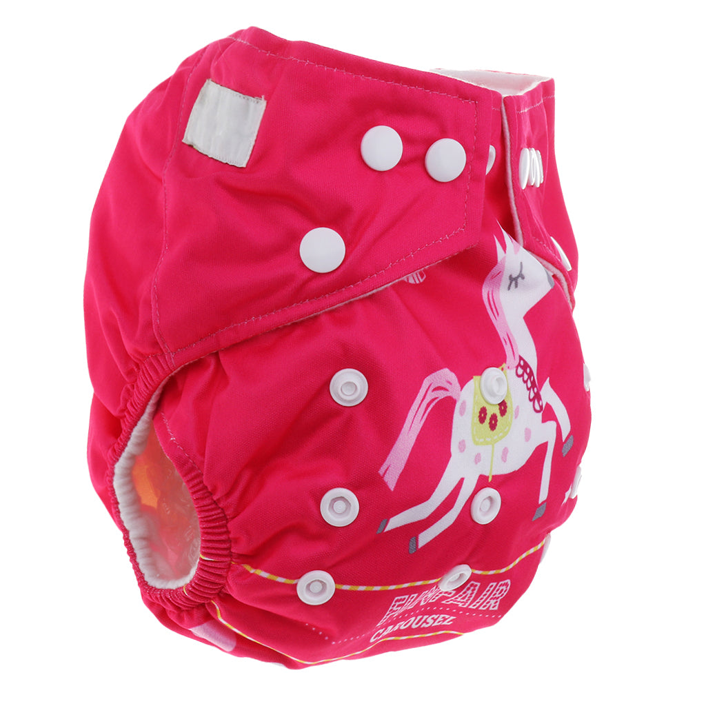 Washable Baby Waterproof Cloth Diaper Cover Diapers Reusable Nappy Whirligig