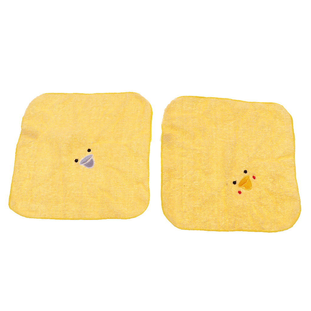 Kindergarten Gifts Cute Animal Shape Towel 19x19cm Male and Female Ducks