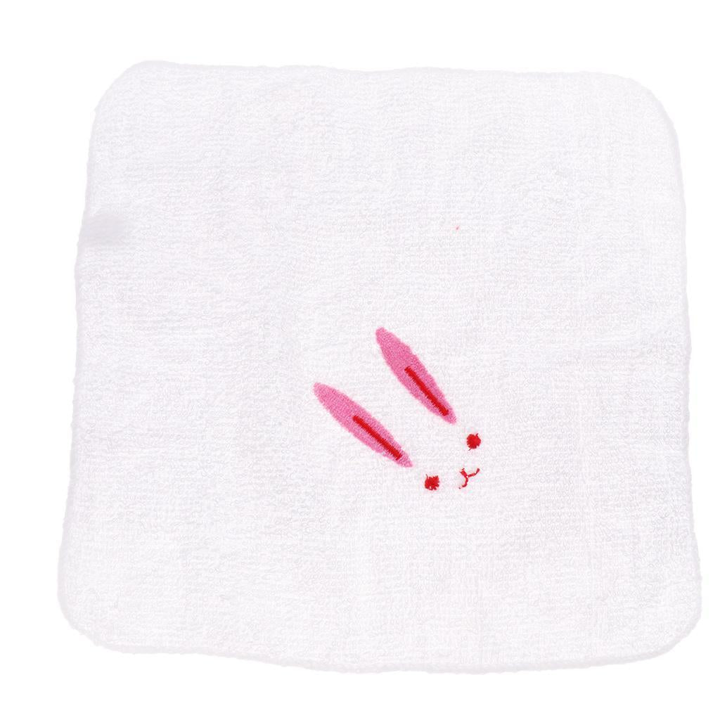 Kindergarten Gifts Cute Animal Shape Towel 19x19cm Female Rabbit