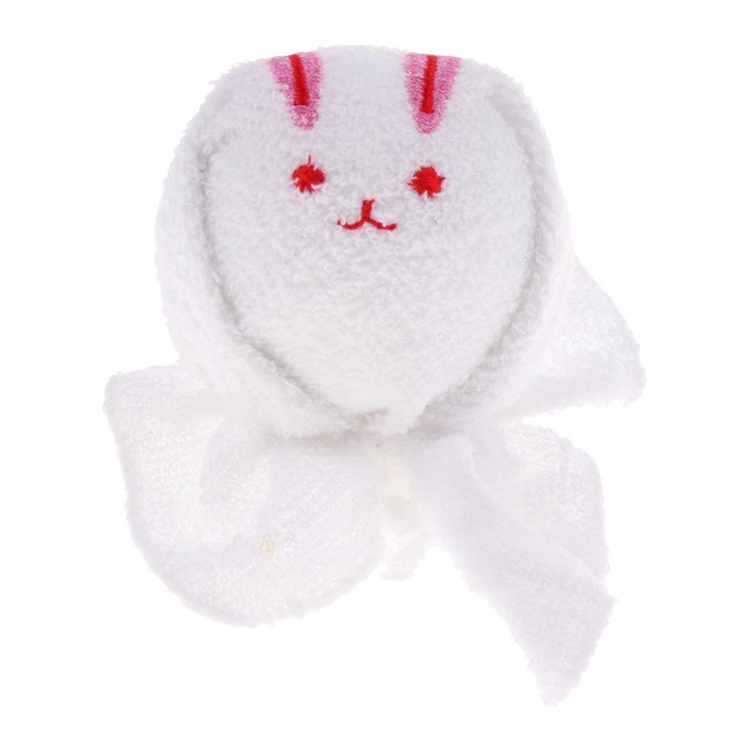 Kindergarten Gifts Cute Animal Shape Towel 19x19cm Female Rabbit