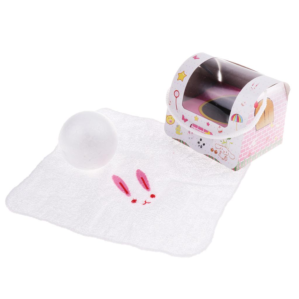 Kindergarten Gifts Cute Animal Shape Towel 19x19cm Female Rabbit