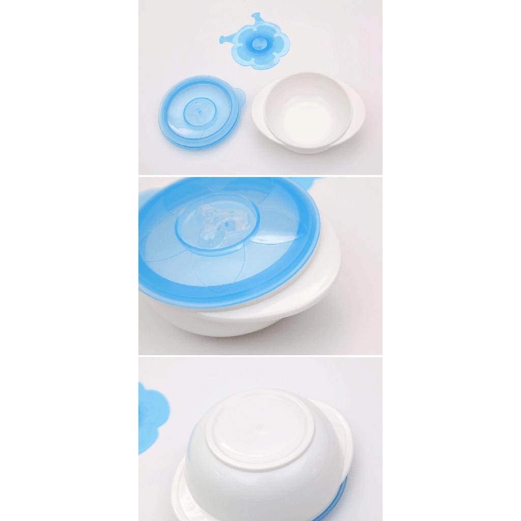 Baby Feeding Suction Base Training Bowl Slip-resistant Bowl Tableware blue