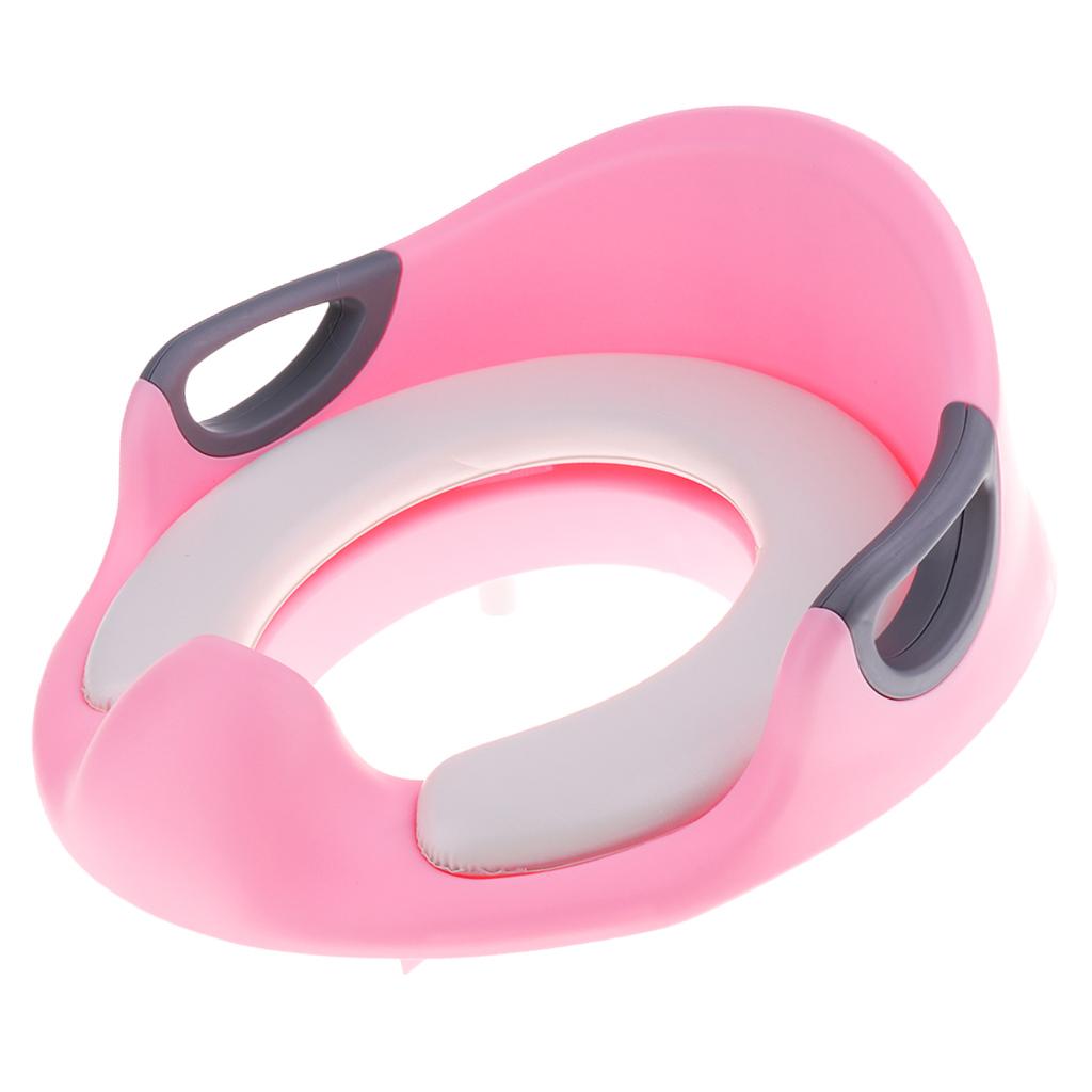 Kids Baby Potty Training Seats with Handles for Child Toilet Chair Pink