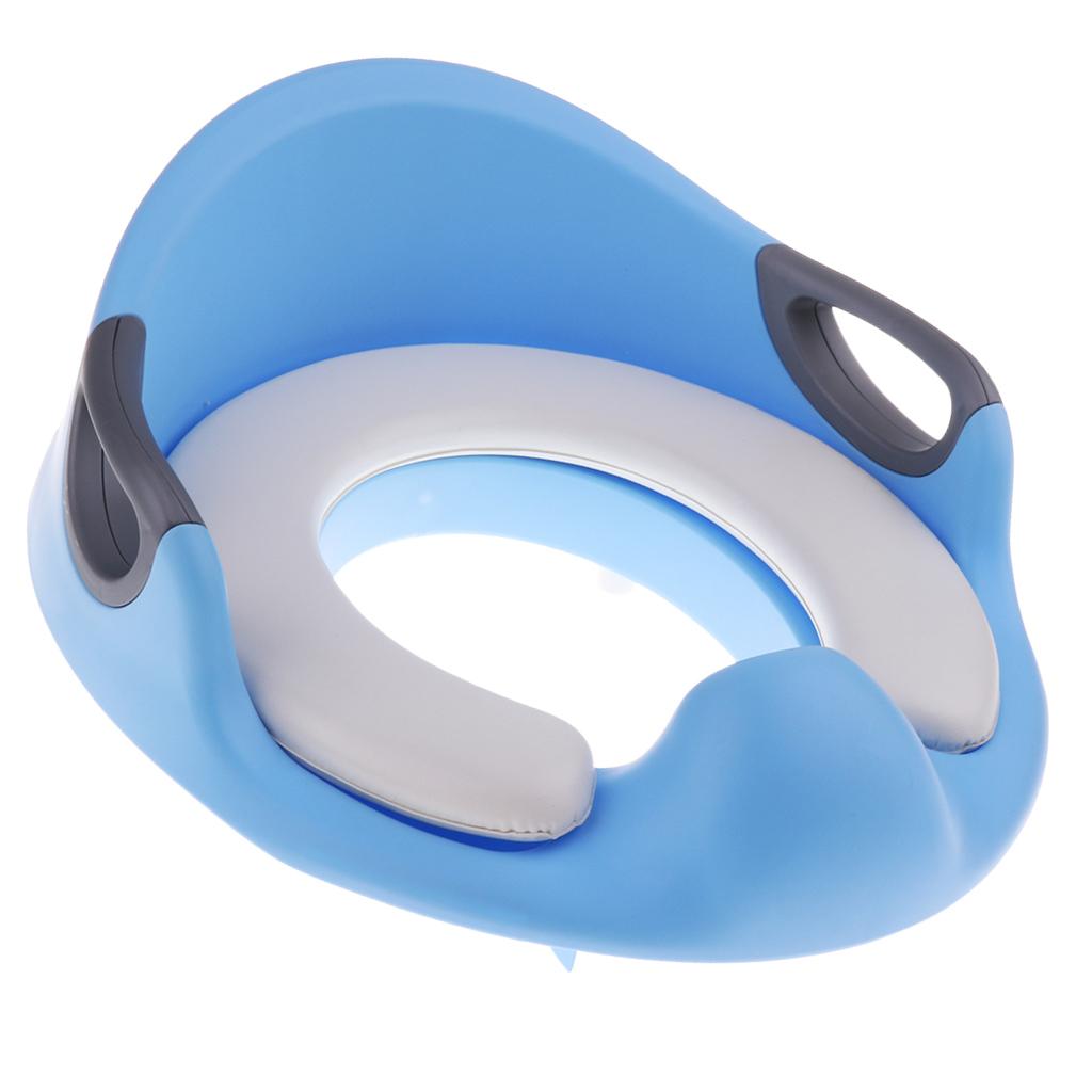 Kids Baby Potty Training Seats with Handles for Child Toilet Chair Blue
