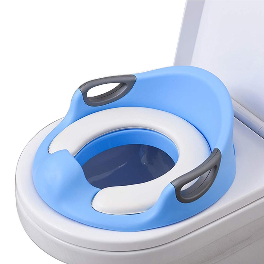 Kids Baby Potty Training Seats with Handles for Child Toilet Chair Blue