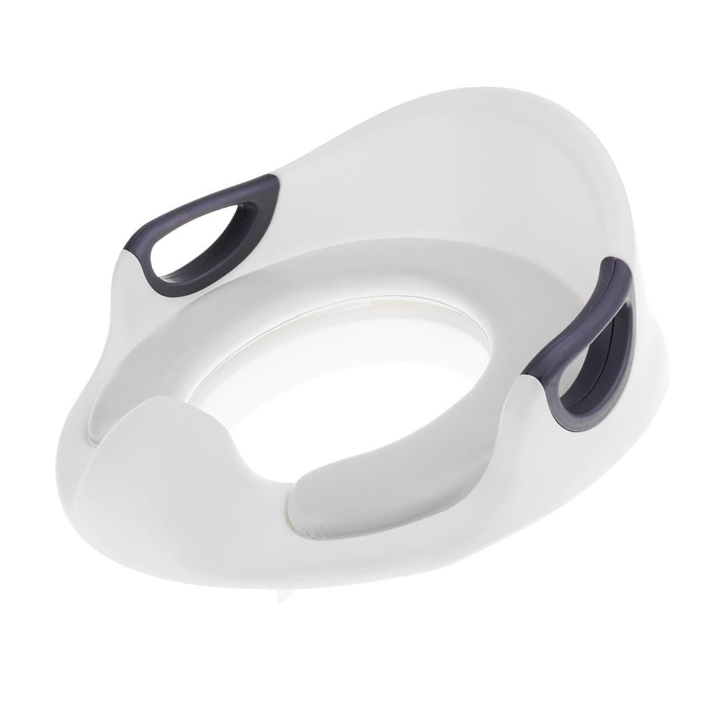 Kids Baby Potty Training Seats with Handles for Child Toilet Chair White