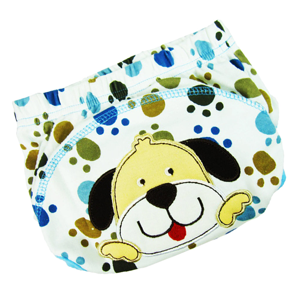 Baby Girl Boy Toliet Pee Potty Training Pants Diaper Nappy Underwear 5-14 months Puppy