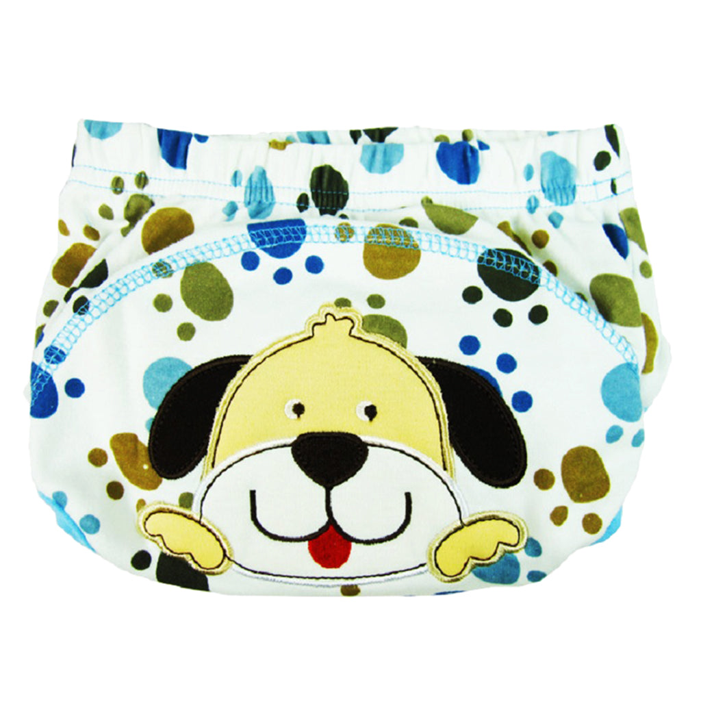 Baby Girl Boy Toliet Pee Potty Training Pants Diaper Nappy Underwear 5-14 months Puppy