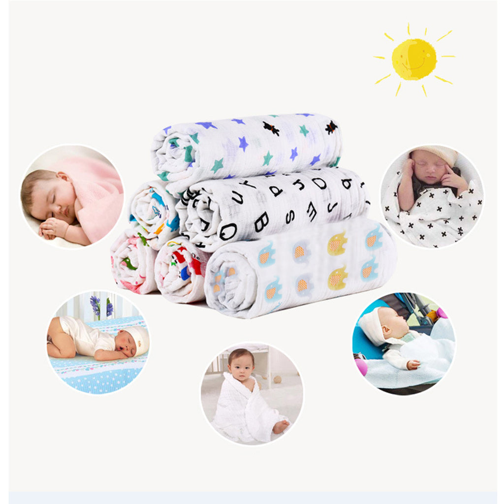 Baby Bamboo Fiber Wrap Towel Infant Swaddle Blankets  Plus sign