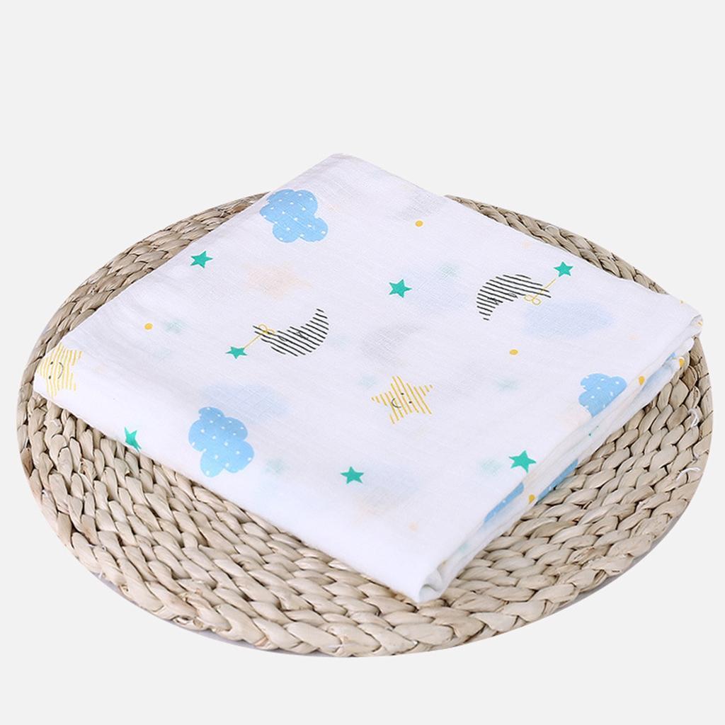 Soft Muslin Baby Swaddling Blanket Newborn Infant Cotton Swaddle Towel Cloud