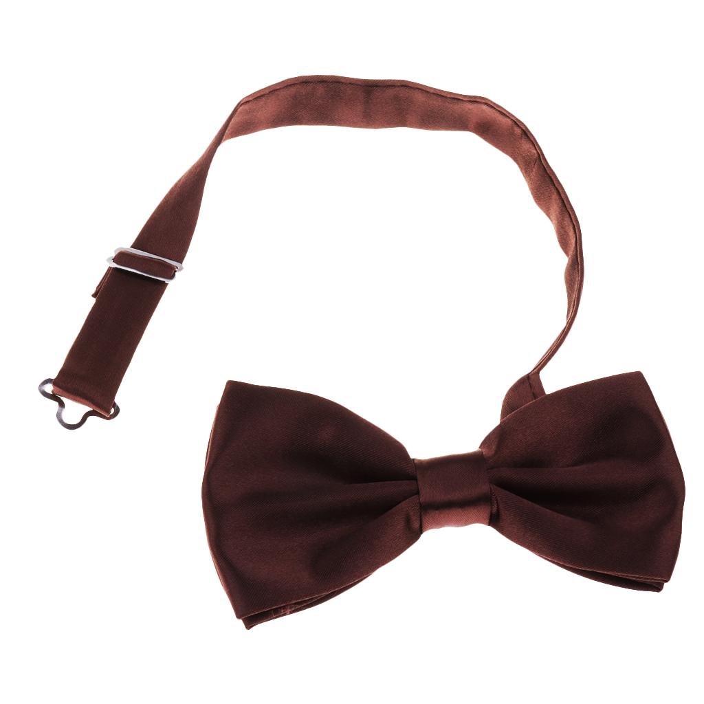 Adjustable Suspender Clip-on Braces and Bow Tie Set for Baby Brown