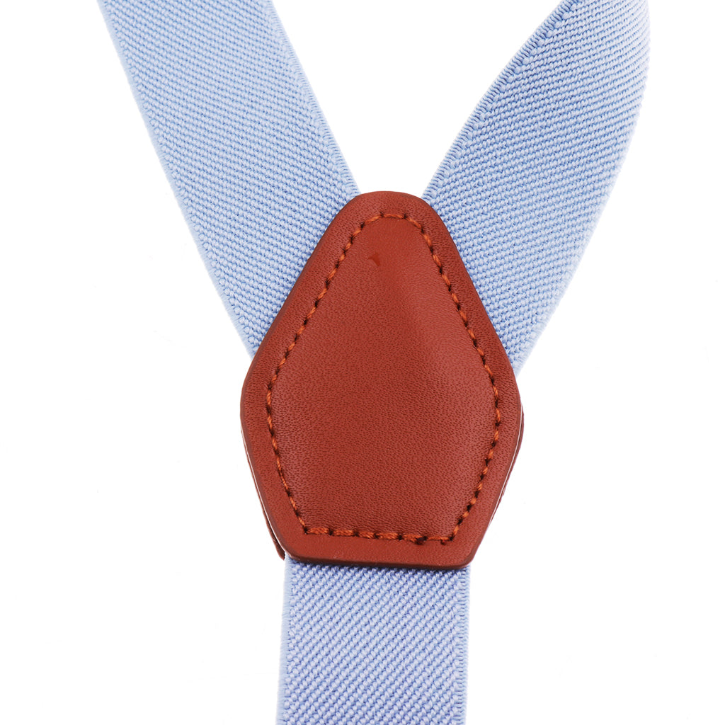 Adjustable Suspender Clip-on Braces and Bow Tie Set for Baby Light blue