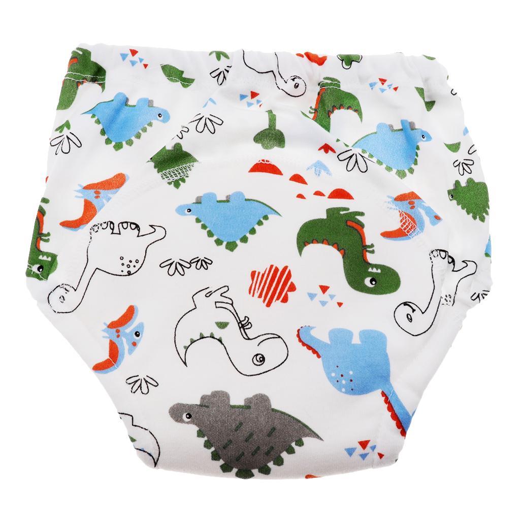 Baby Training Pants Learning Pants Washable Diapers M (90cm) Dinosaur