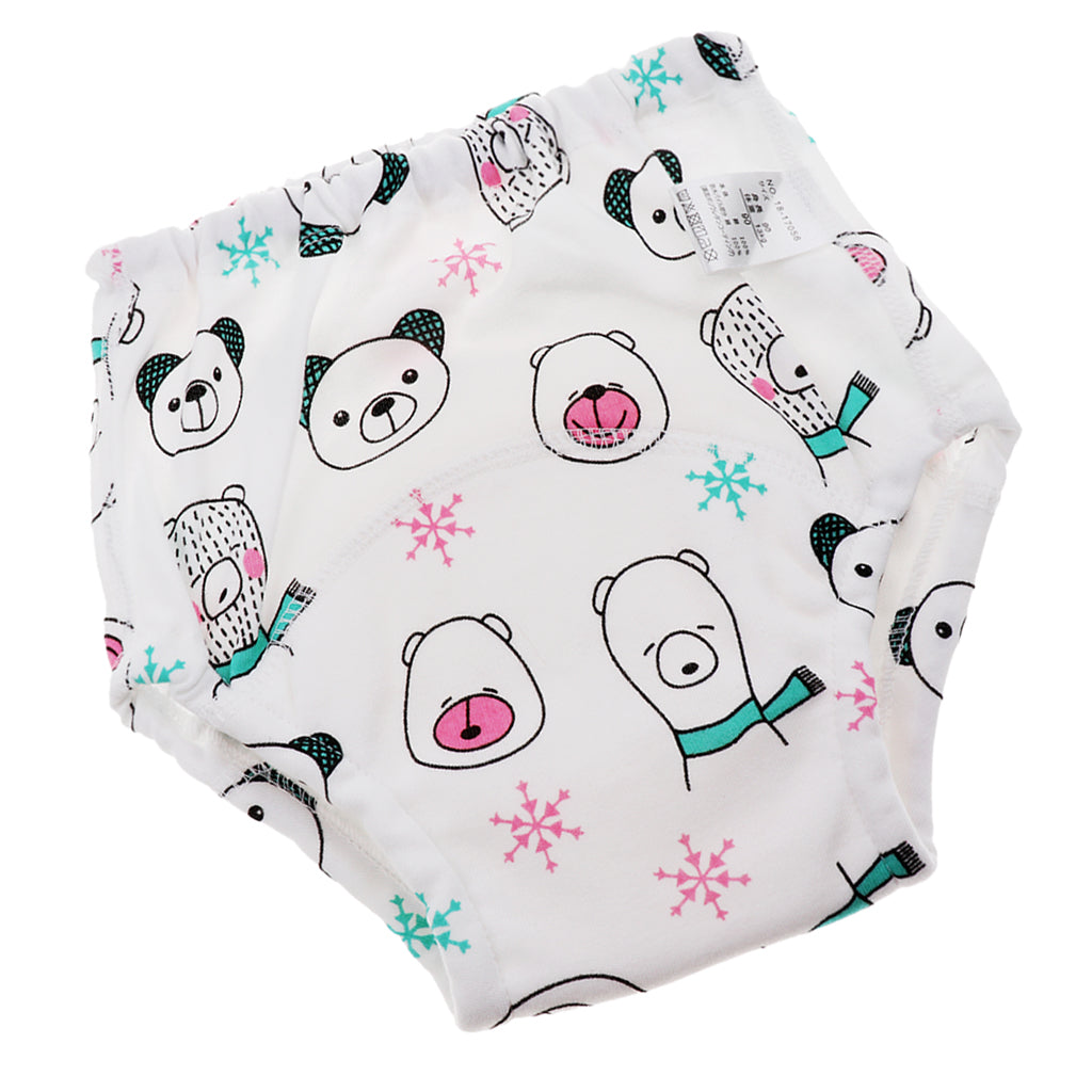 Baby Training Pants Learning Pants Washable Diapers S (80cm) Bear