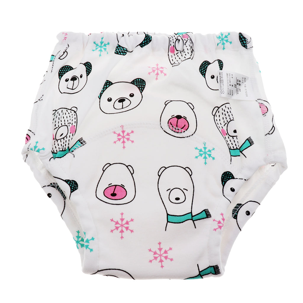 Baby Training Pants Learning Pants Washable Diapers S (80cm) Bear