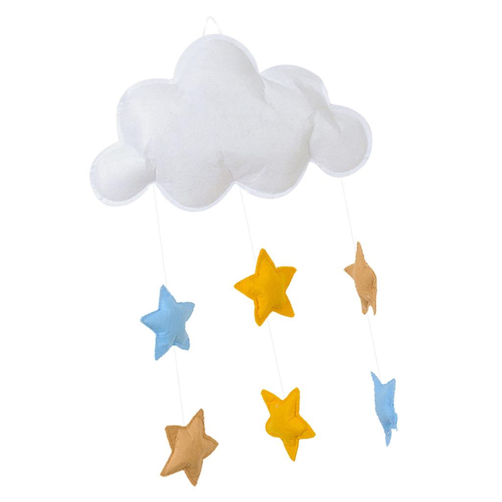 Love Heart Star Baby Nursery Mobile Wall Hanging Decor Star White
