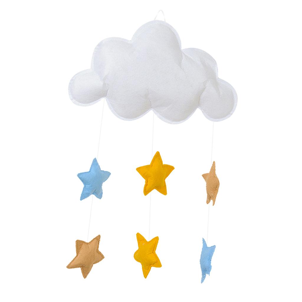 Love Heart Star Baby Nursery Mobile Wall Hanging Decor Star White