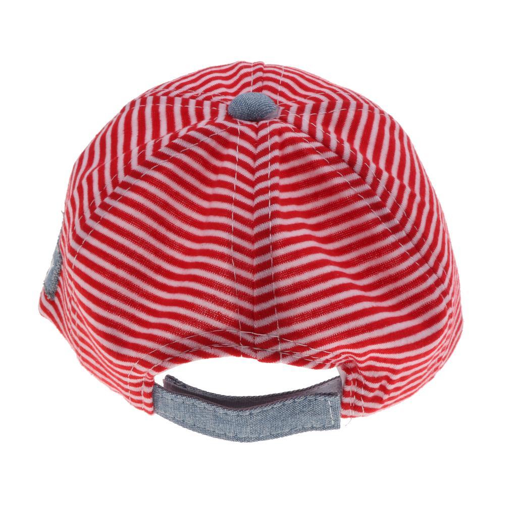 Baby Boy Hats Striped Soft Cotton Sunhat Baseball Cap Sun Hat Beret Red