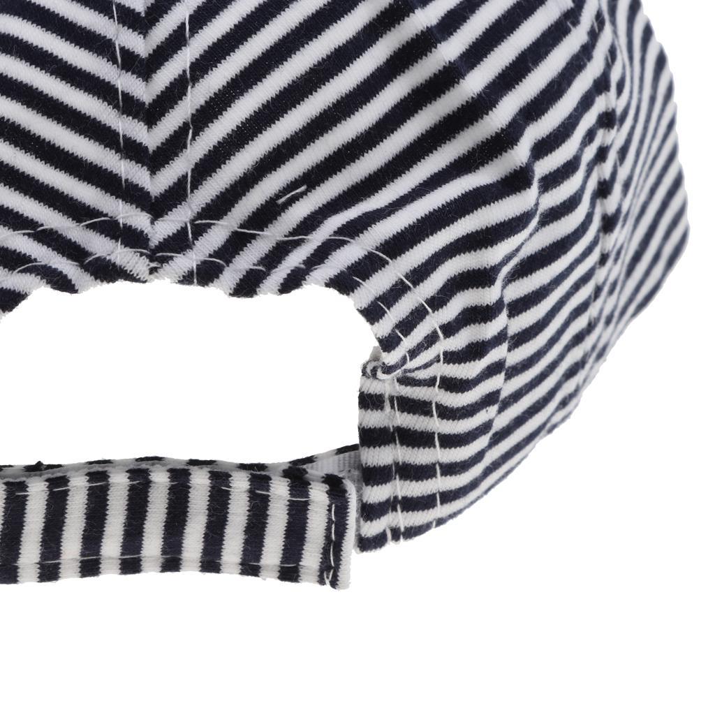 Baby Boy Hats Striped Soft Cotton Sunhat Baseball Cap Sun Hat Beret Navy