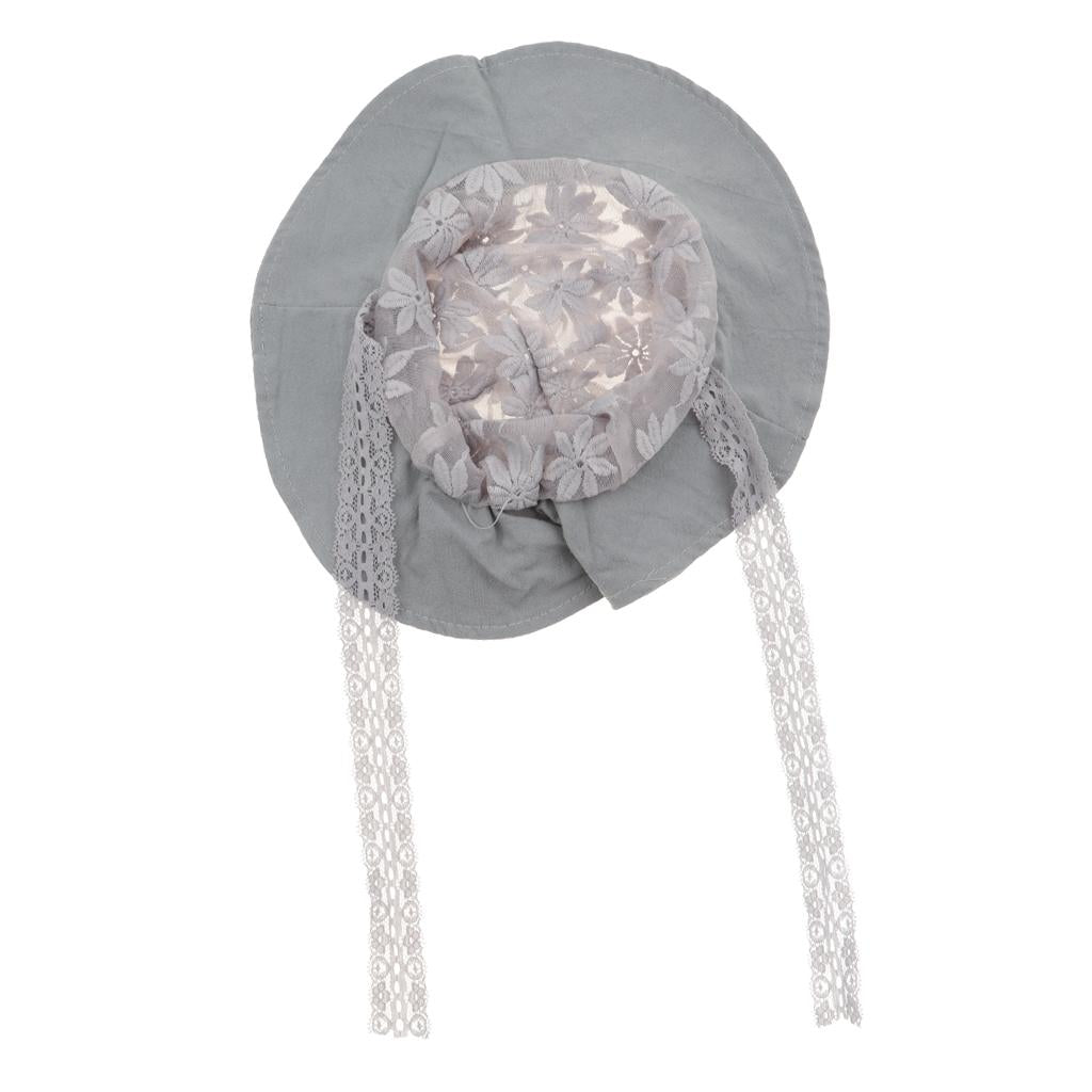 Baby Toddler Kids Bucket Breathable Sun Hat with Chin Strap Gray