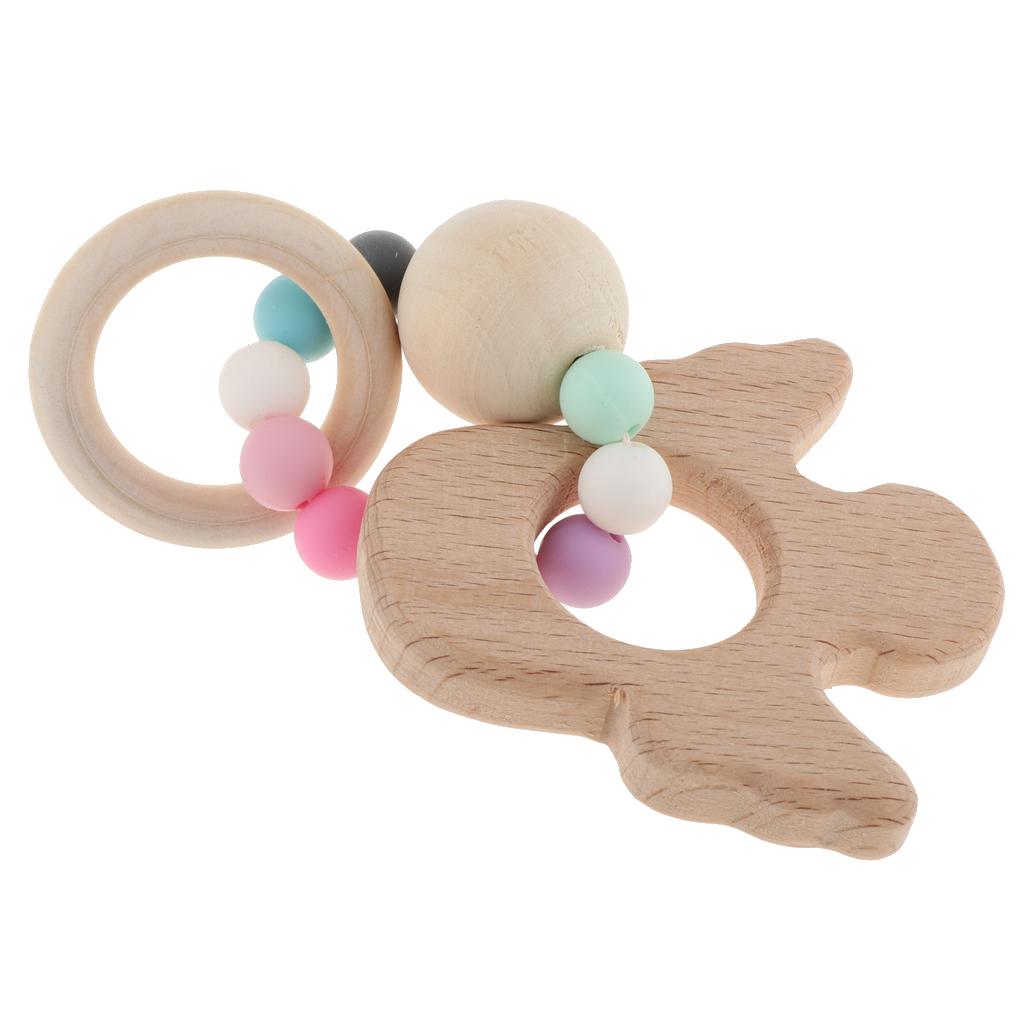 Baby Teething Bead Wood Teether Bracelet Infant Grasping Toy Fairy