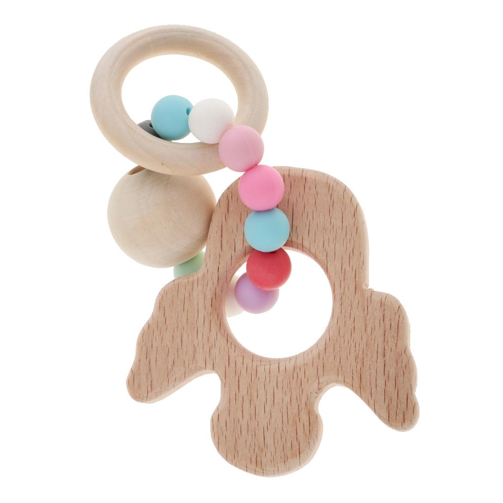 Baby Teething Bead Wood Teether Bracelet Infant Grasping Toy Fairy