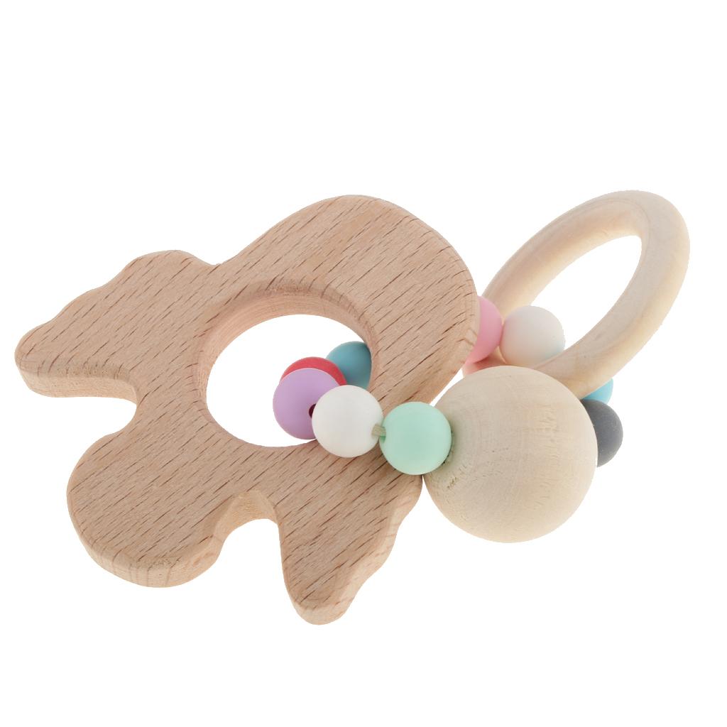 Baby Teething Bead Wood Teether Bracelet Infant Grasping Toy Fairy