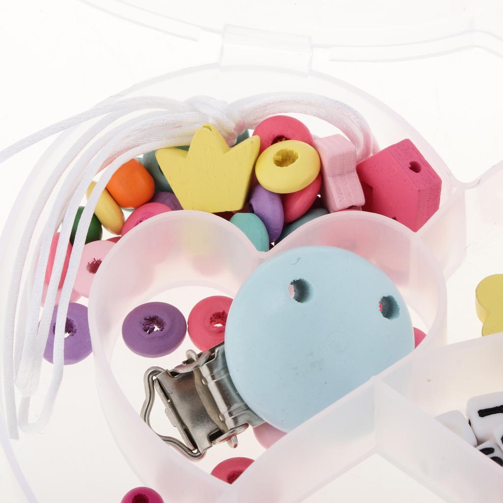 1 Set Colorful Wooden Children's Cartoon Nipple Holder Accessories