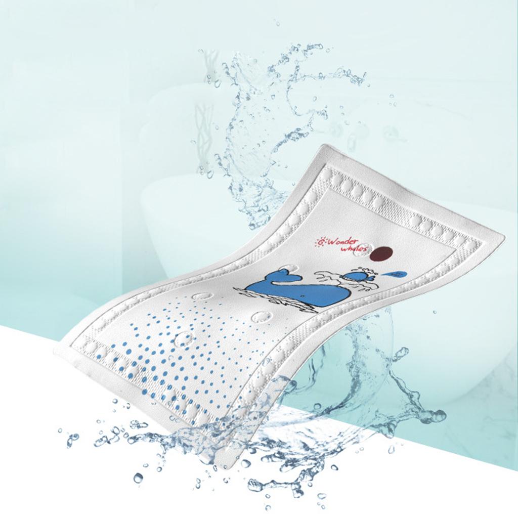 KIDS CHILDS SAFETY LONG STRONG SUCTION NON SLIP BATH SHOWER MAT Whale