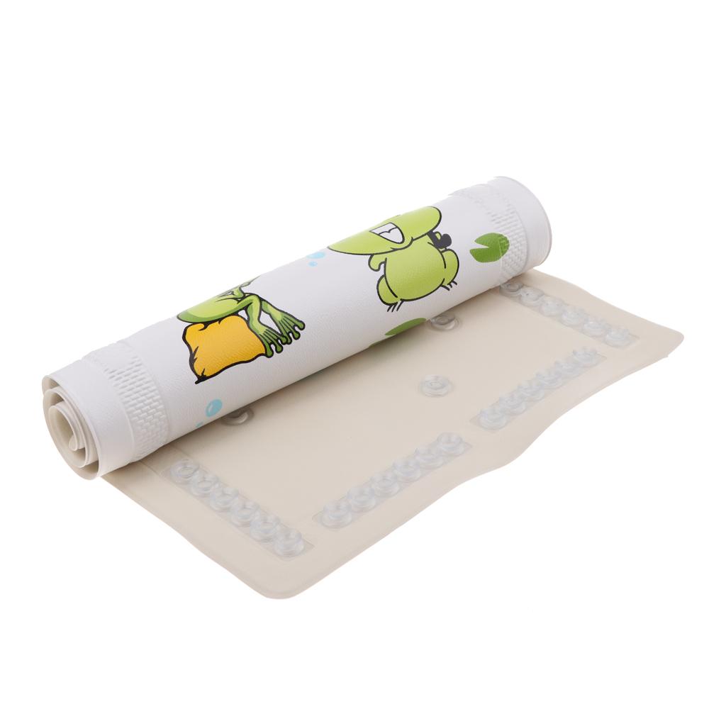 KIDS CHILDS SAFETY LONG STRONG SUCTION NON SLIP BATH SHOWER MAT Frog