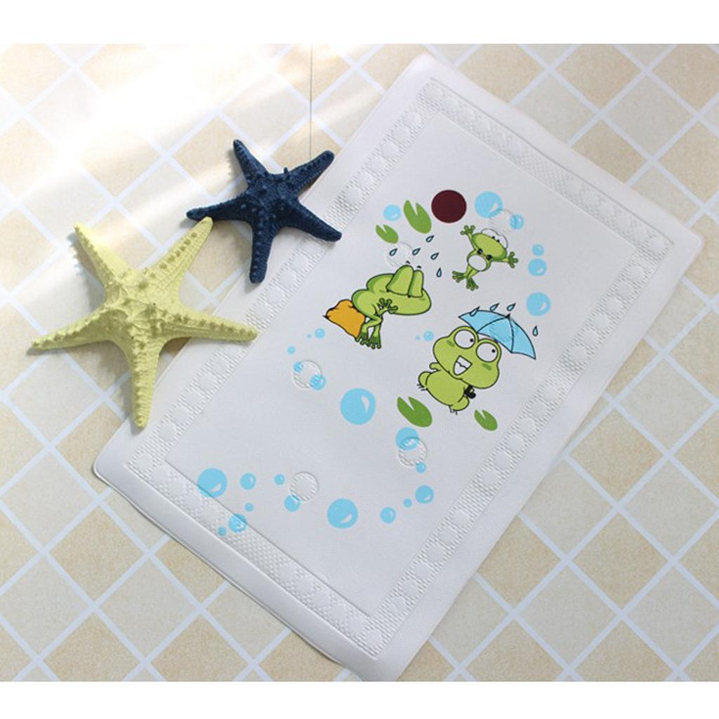 KIDS CHILDS SAFETY LONG STRONG SUCTION NON SLIP BATH SHOWER MAT Frog