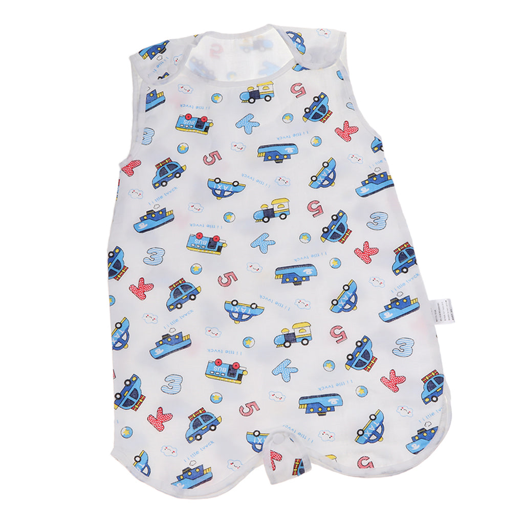 Infant Cotton Four-Layer Gauze Sleeveless Sleeping Bag M Car