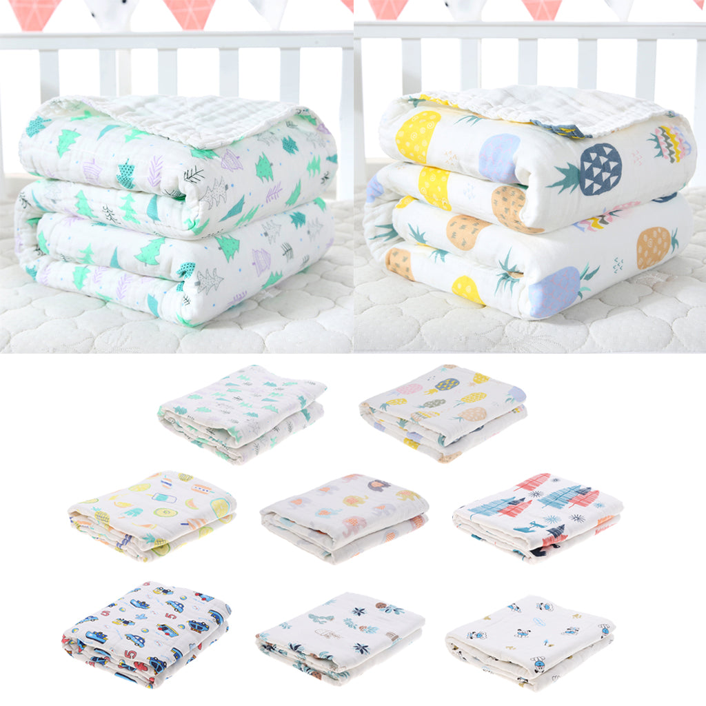 6 layer Cotton Baby Washcloth Towel Bath Feeding Wipe Cloth Gauze Tree