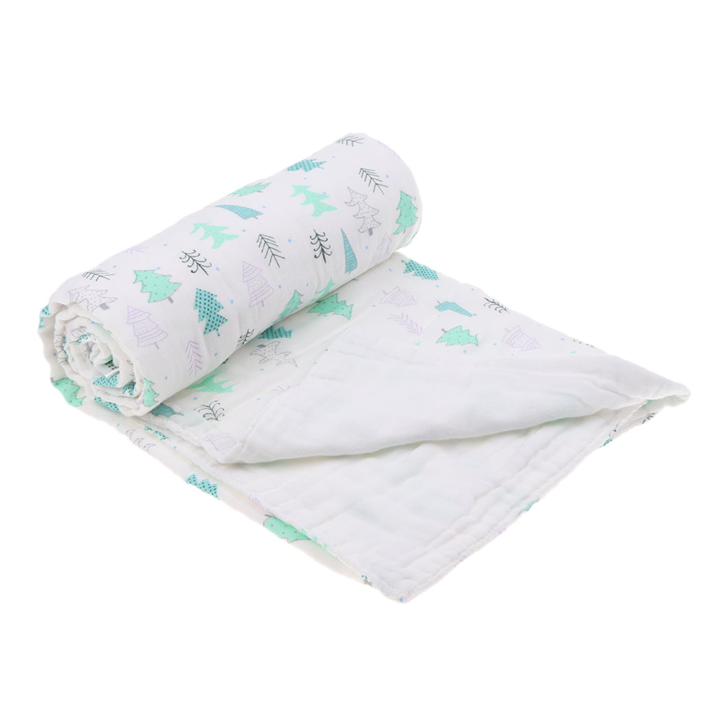 6 layer Cotton Baby Washcloth Towel Bath Feeding Wipe Cloth Gauze Tree