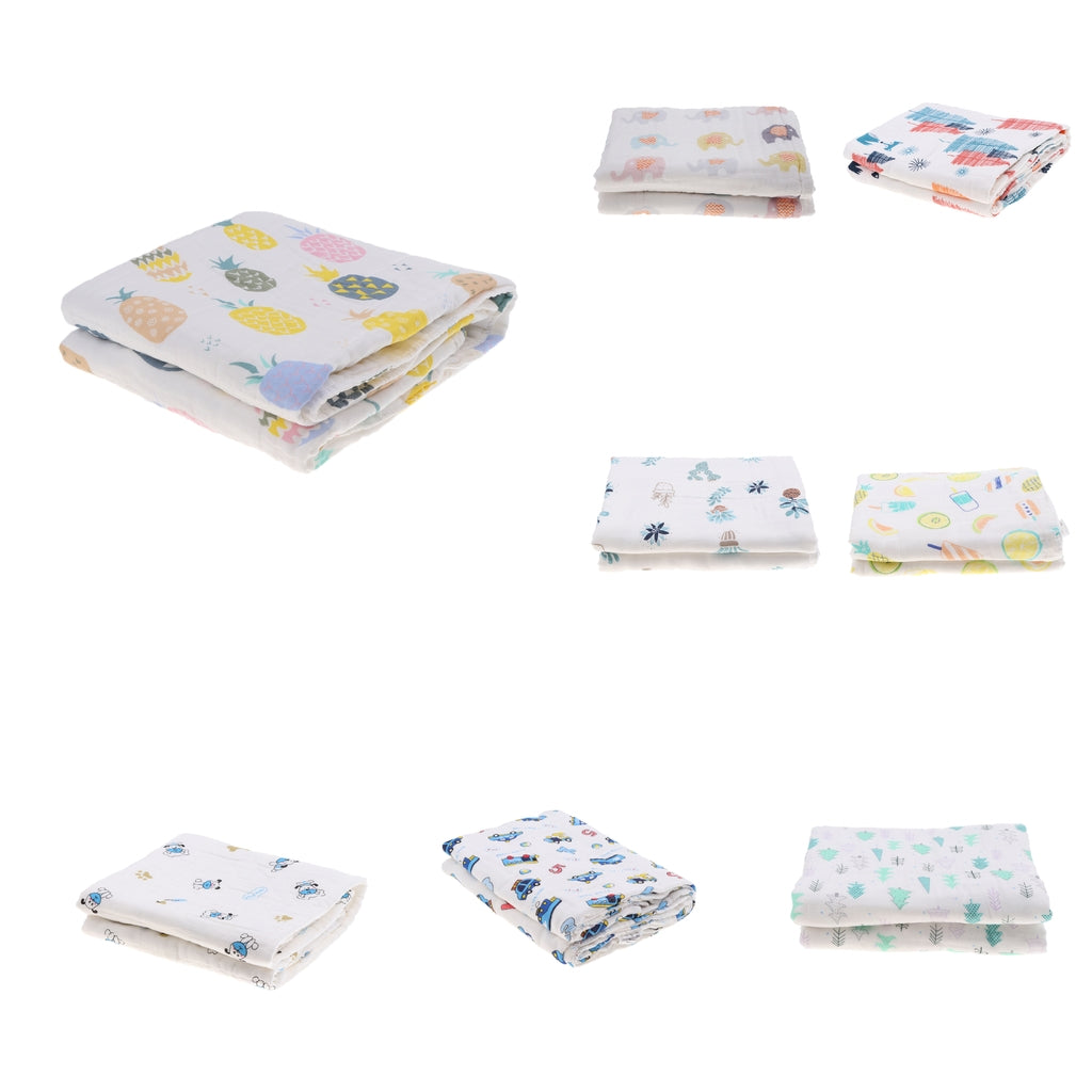 6 layer Cotton Baby Washcloth Towel Bath Feeding Wipe Cloth Gauze Tree