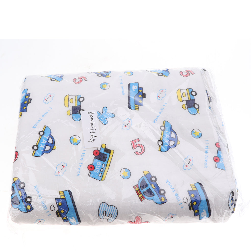 6 layer Cotton Baby Washcloth Towel Bath Feeding Wipe Cloth Gauze Car