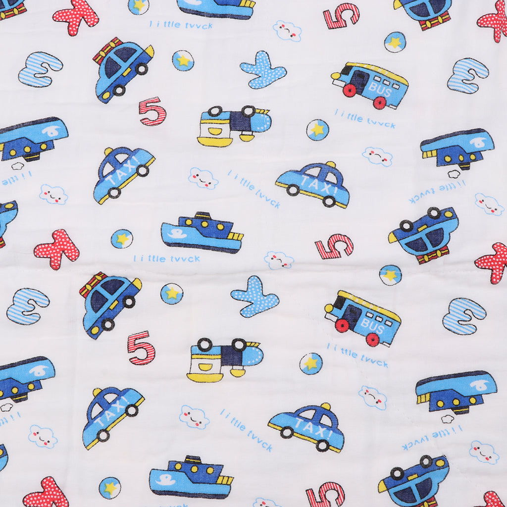 6 layer Cotton Baby Washcloth Towel Bath Feeding Wipe Cloth Gauze Car