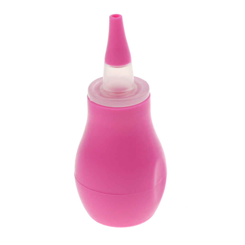 Baby Safety Nose Cleaner Vacuum Suction Nasal Aspirator Flu Protections Pink