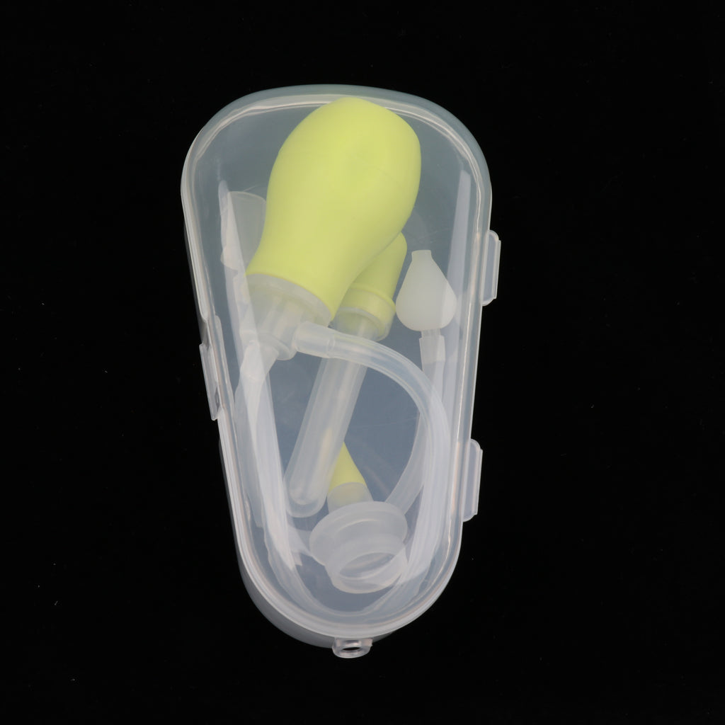 Baby Safety Nose Cleaner Vacuum Suction Nasal Aspirator Flu Protections Green