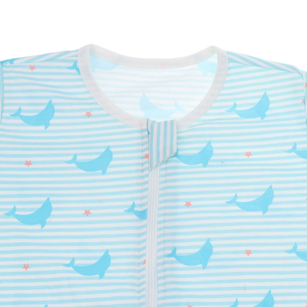 Kids Baby Wearable Blanket Safe Long Sleeve Cotton Sleeping Bag 3-4T Dolphins