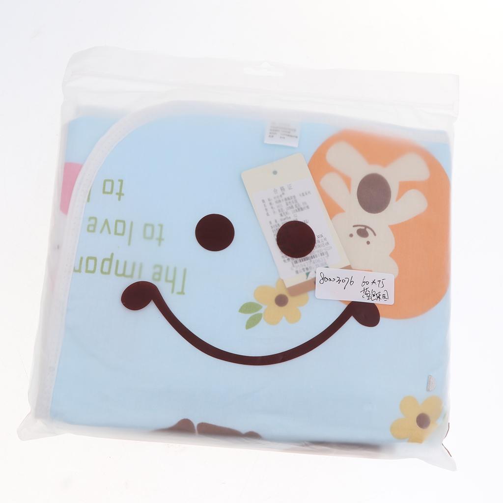 Baby Waterproof Cotton Urine Mat Nappy Bed Changing Diaper Pad 60x75cm Blue