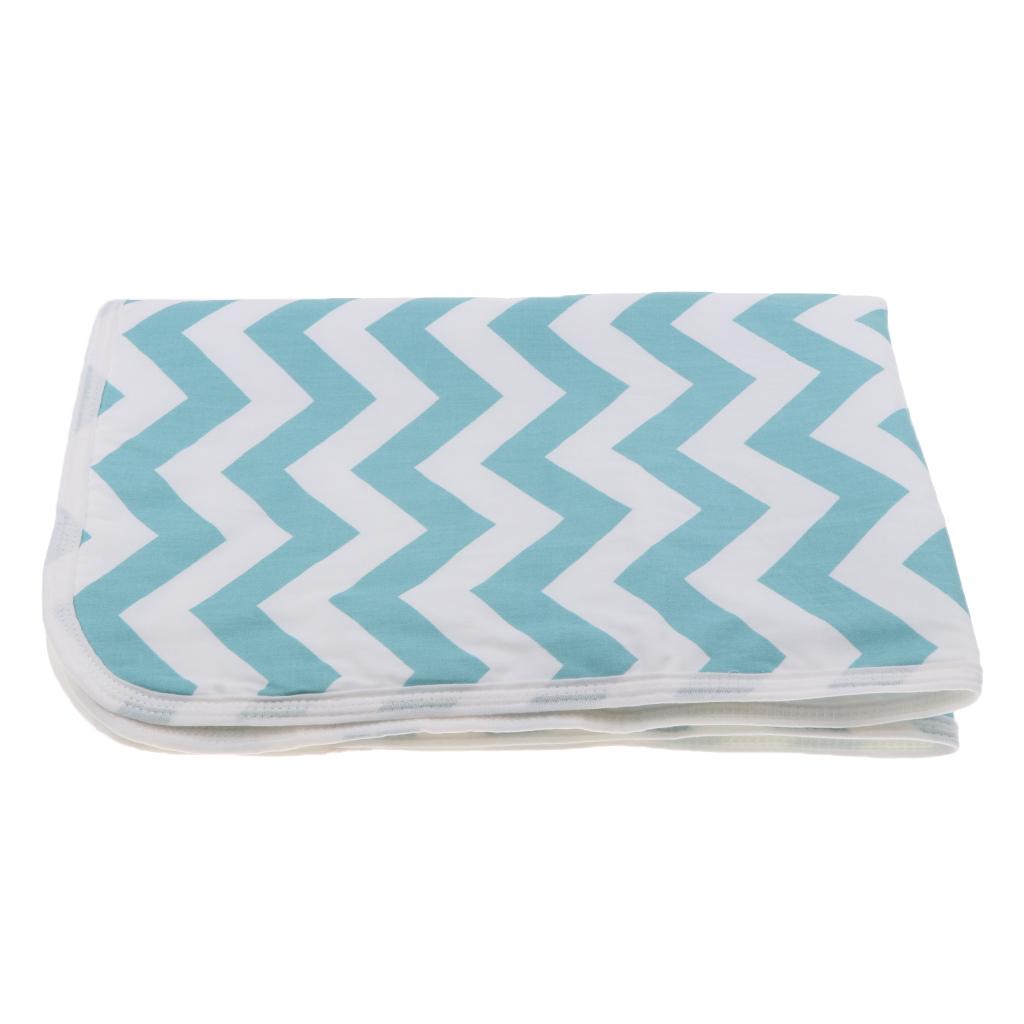 Baby Waterproof Cotton Urine Mat Nappy Bed Changing Diaper Pad 50x70cm Green