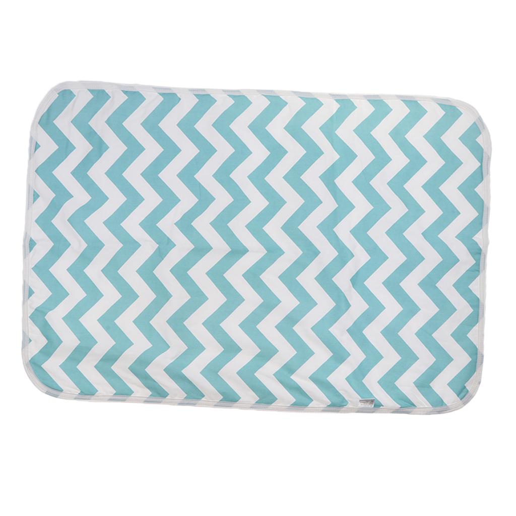 Baby Waterproof Cotton Urine Mat Nappy Bed Changing Diaper Pad 50x70cm Green