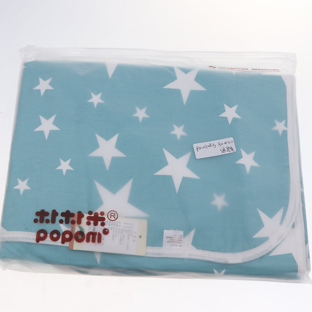 Baby Waterproof Cotton Urine Mat Nappy Bed Changing Diaper Pad 80x110cm Green Star