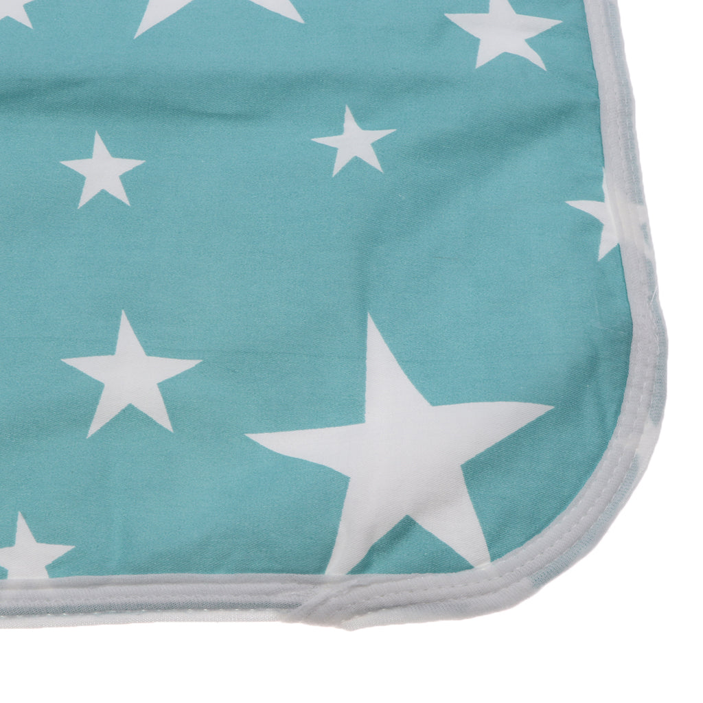 Baby Waterproof Cotton Urine Mat Nappy Bed Changing Diaper Pad 80x110cm Green Star