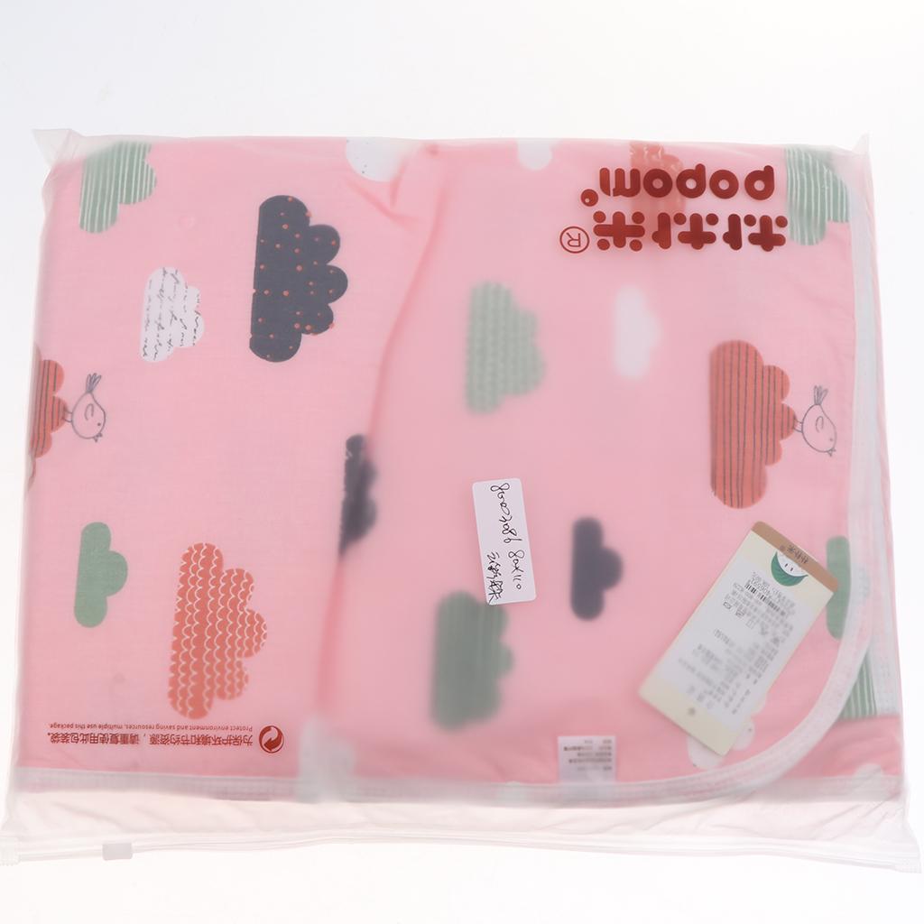 Baby Waterproof Cotton Urine Mat Nappy Bed Changing Diaper Pad 80x110cm Pink