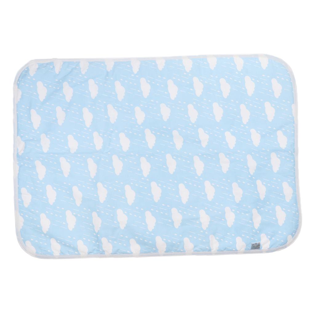 Baby Waterproof Cotton Urine Mat Nappy Bed Changing Diaper Pad 50x70cm Cloud