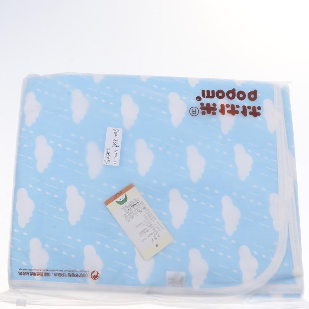 Baby Waterproof Cotton Urine Mat Nappy Bed Changing Diaper Pad 80x110cm Cloud