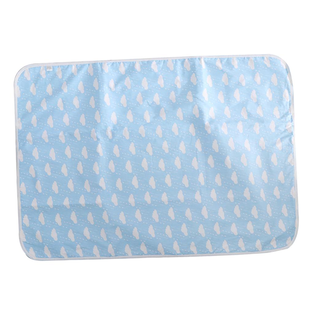 Baby Waterproof Cotton Urine Mat Nappy Bed Changing Diaper Pad 80x110cm Cloud